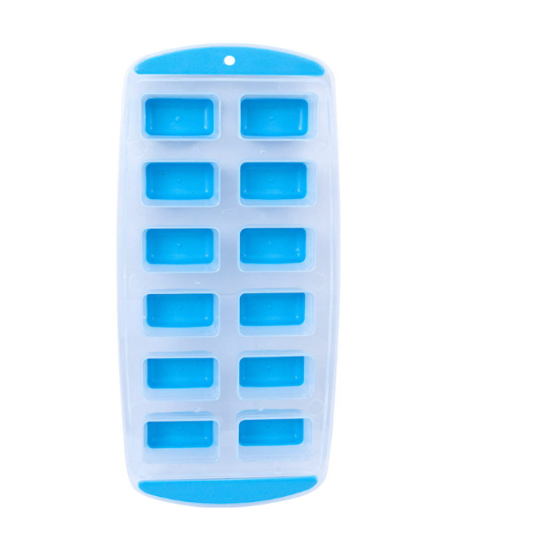 Forma para Gelo Quadrado Plástico Azul 25cm