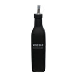 Galheteiro para Vinagre de Vidro Manhattan Preto 300ml - Ela Decora