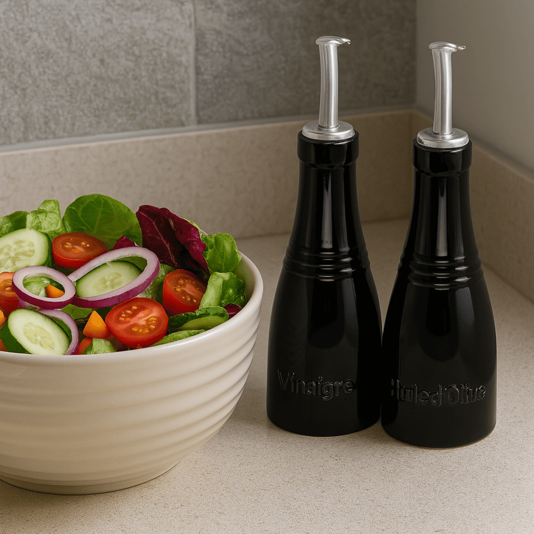 Conjunto Galheteiro Porta Óleo, Azeite e Vinagre Ônix Le Creuset