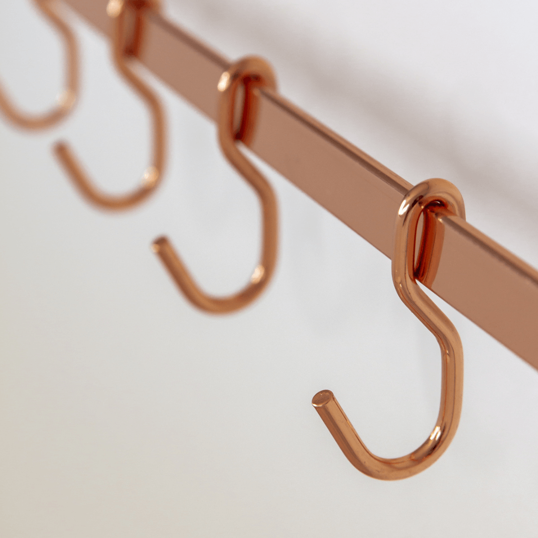 Gancho para Barra Piatina 6 Unidades Rose Gold - Ela Decora