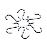 Gancho para Barra Tubular Cromado - 6 Unidades