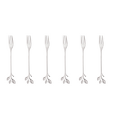 Jogo de Garfos para Aperitivo em Aço Inox Leaves 4 Peças