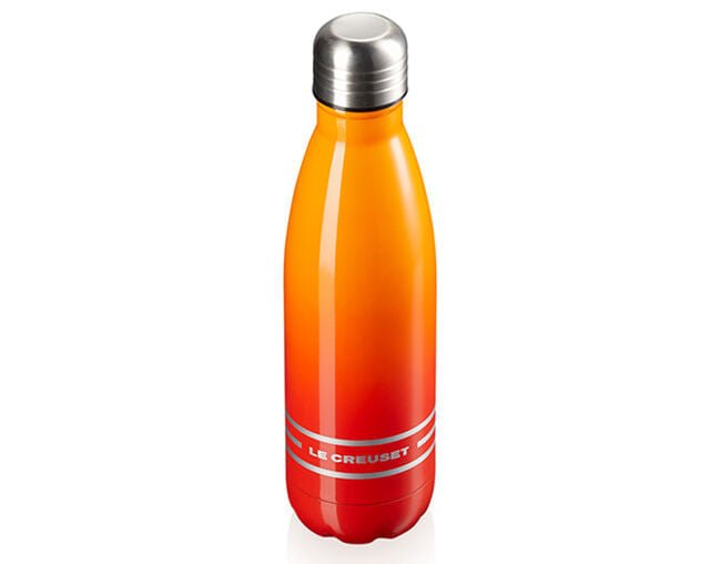 Garrafa de Hidratação em Aço Inox Laranja 500ml Le Creuset - Ela Decora