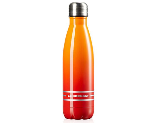 Garrafa de Hidratação em Aço Inox Laranja 500ml Le Creuset - Ela Decora