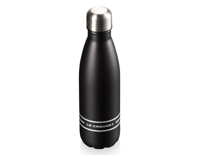 Garrafa de Hidratação em Aço Inox Matte Black 500ml Le Creuset - Ela Decora