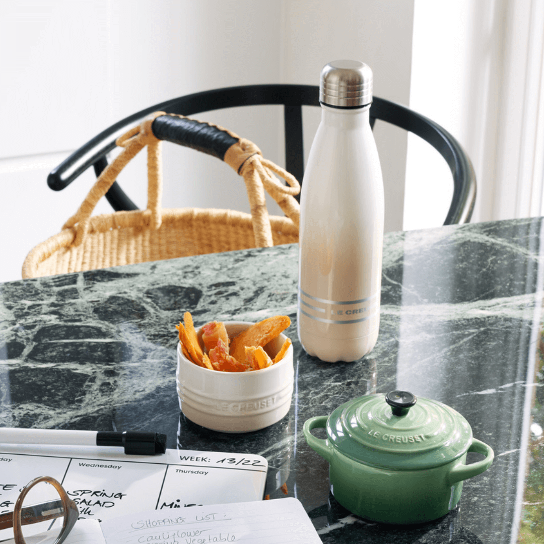 Garrafa de Hidratação em Aço Inox Meringue 500ml Le Creuset - Ela Decora