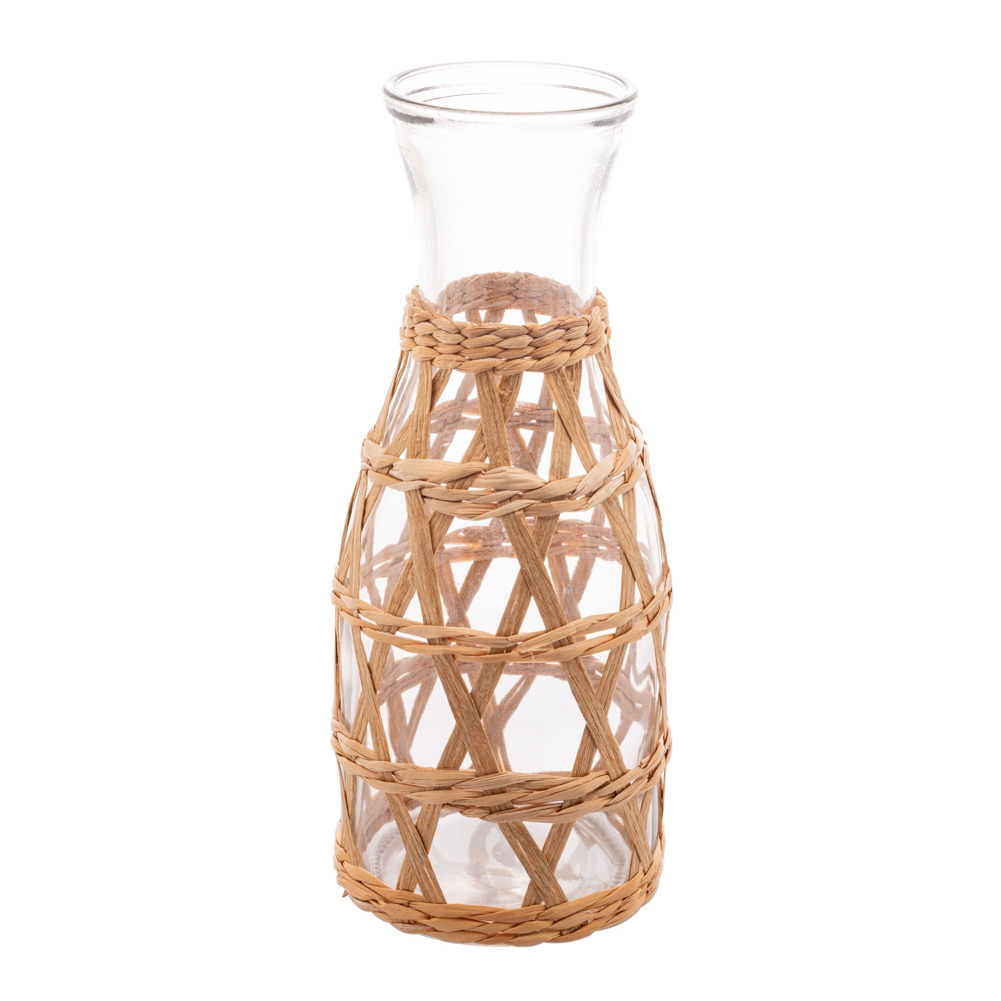 Garrafa de Vidro com Sisal 800ml - Ela Decora