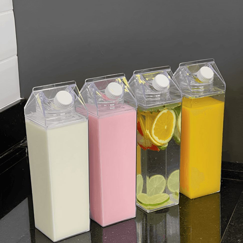 Garrafa Decorativa My Box 1L Transparente Organização para Bebidas - Ela Decora
