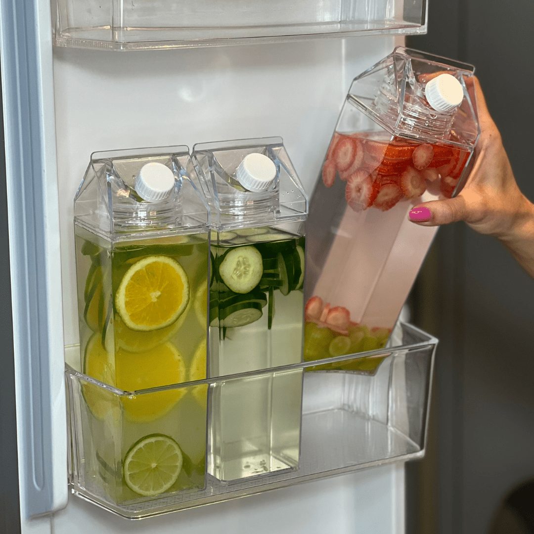 Garrafa Decorativa My Box 1L Transparente Organização para Bebidas - Ela Decora