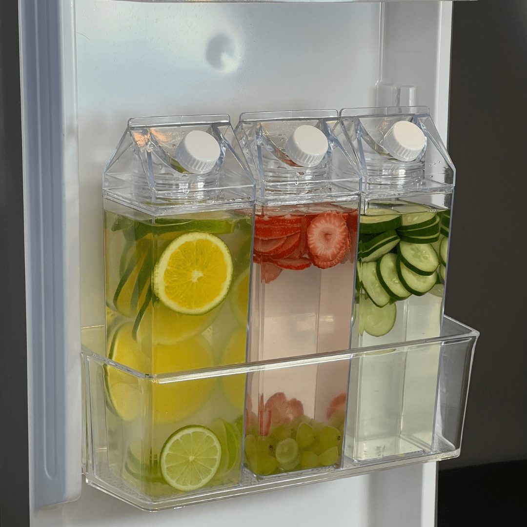 Garrafa Decorativa My Box 1L Transparente Organização para Bebidas - Ela Decora