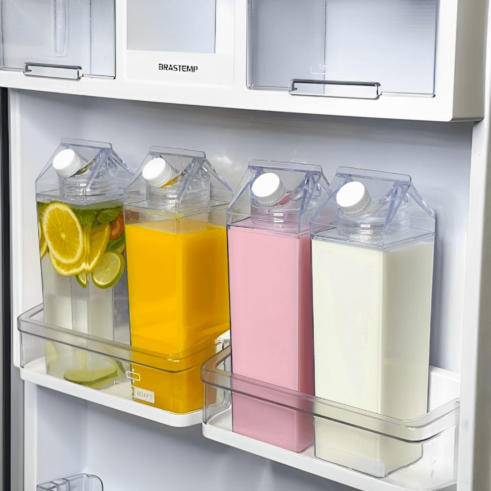 Garrafa Decorativa My Box 1L Transparente Organização para Bebidas - Ela Decora