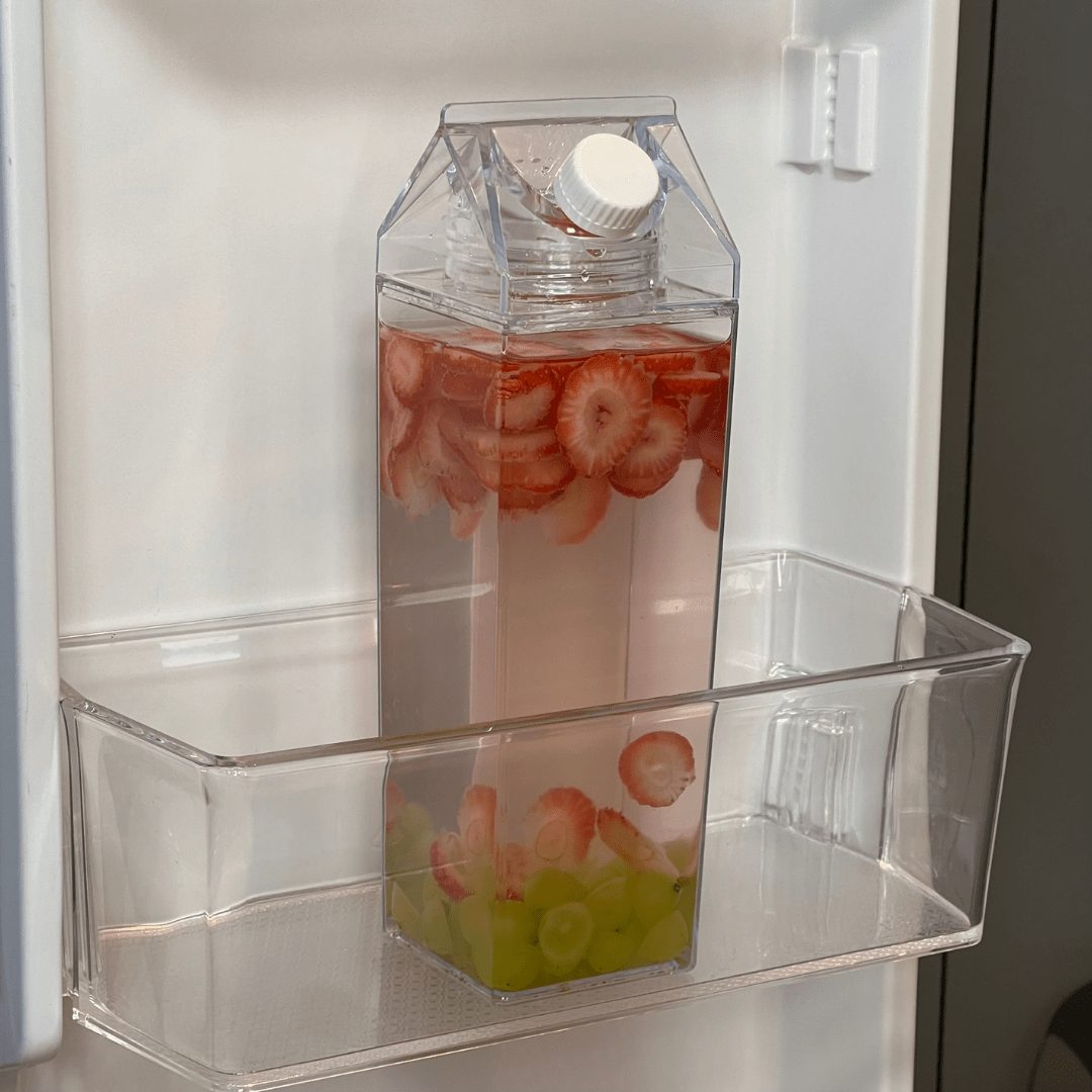 Garrafa Decorativa My Box 1L Transparente Organização para Bebidas - Ela Decora