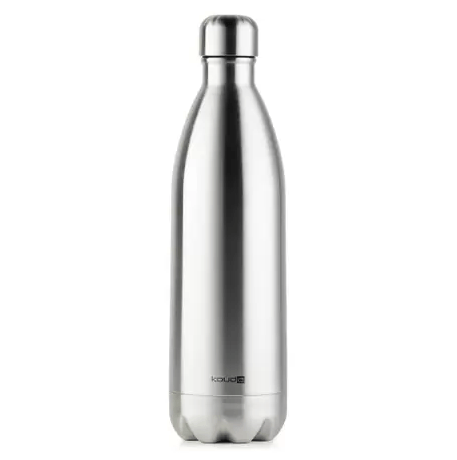 Garrafa Térmica Classic Gray Prata Cromada 500ml - Ela Decora