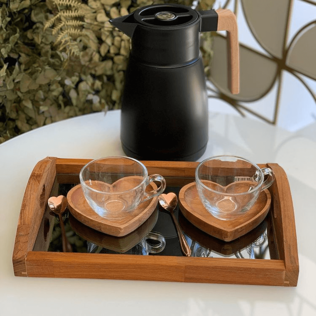 Garrafa Térmica Cora Preto 1 Litro - Ela Decora