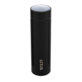 Garrafa Térmica de Aço Inox com Termometro em Led Preto 500ml - Ela Decora