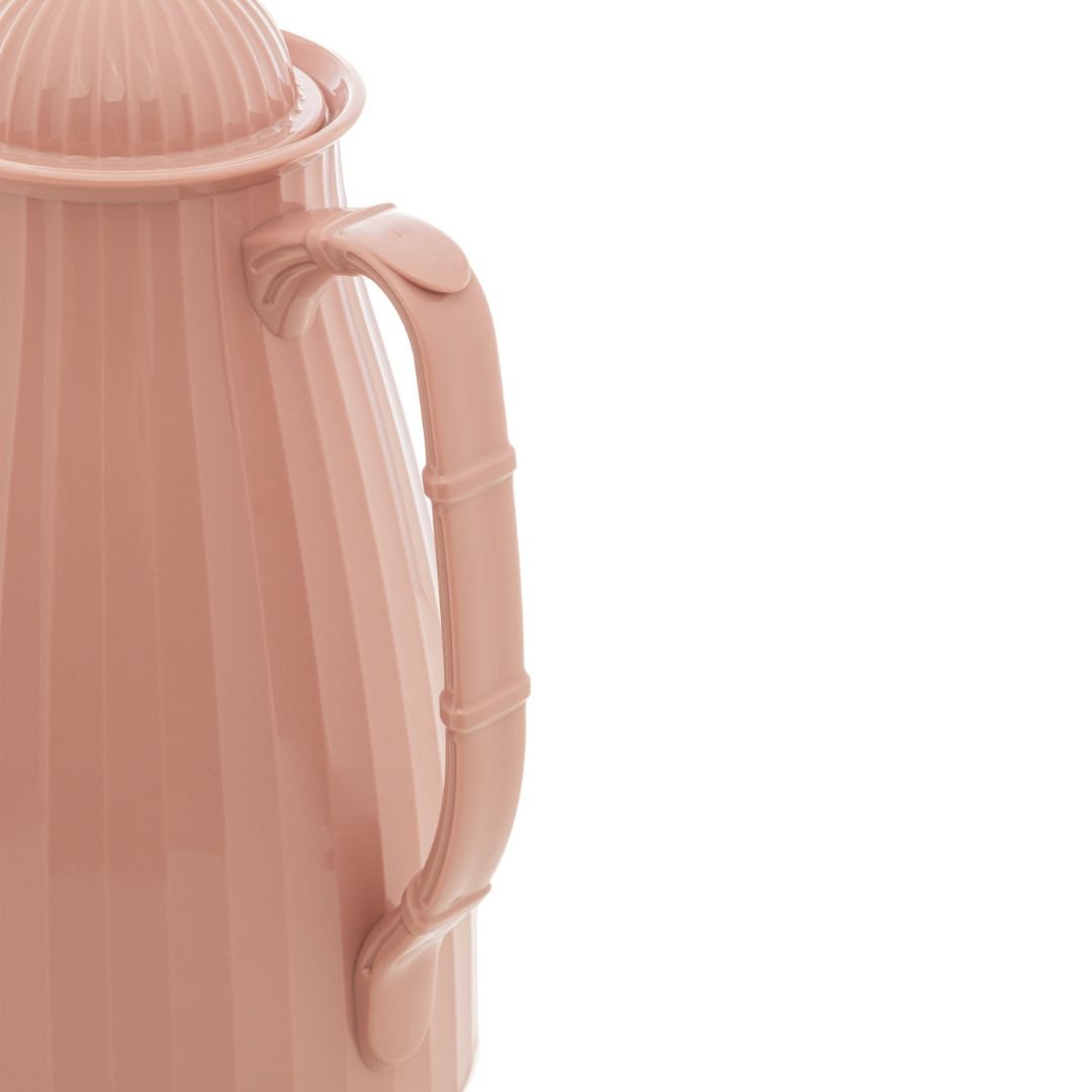 Garrafa Térmica de Plástico Bambu Rosa 1 Litro - Ela Decora