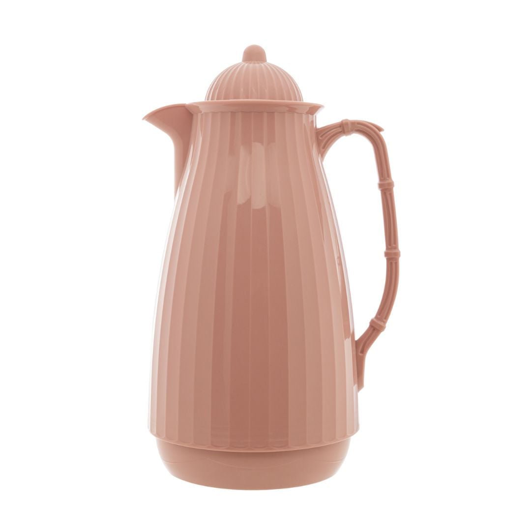 Garrafa Térmica de Plástico Bambu Rosa 1 Litro - Ela Decora