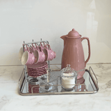 Garrafa Térmica de Plástico Bambu Rosa 1 Litro - Ela Decora
