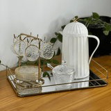 Garrafa Térmica de Plástico Bird Branca 600ml - Ela Decora