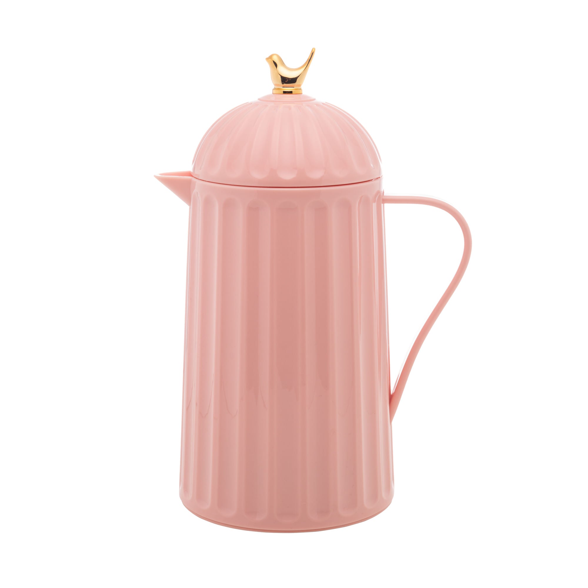 Garrafa Térmica de Plástico Bird Rosa 600ml - Ela Decora