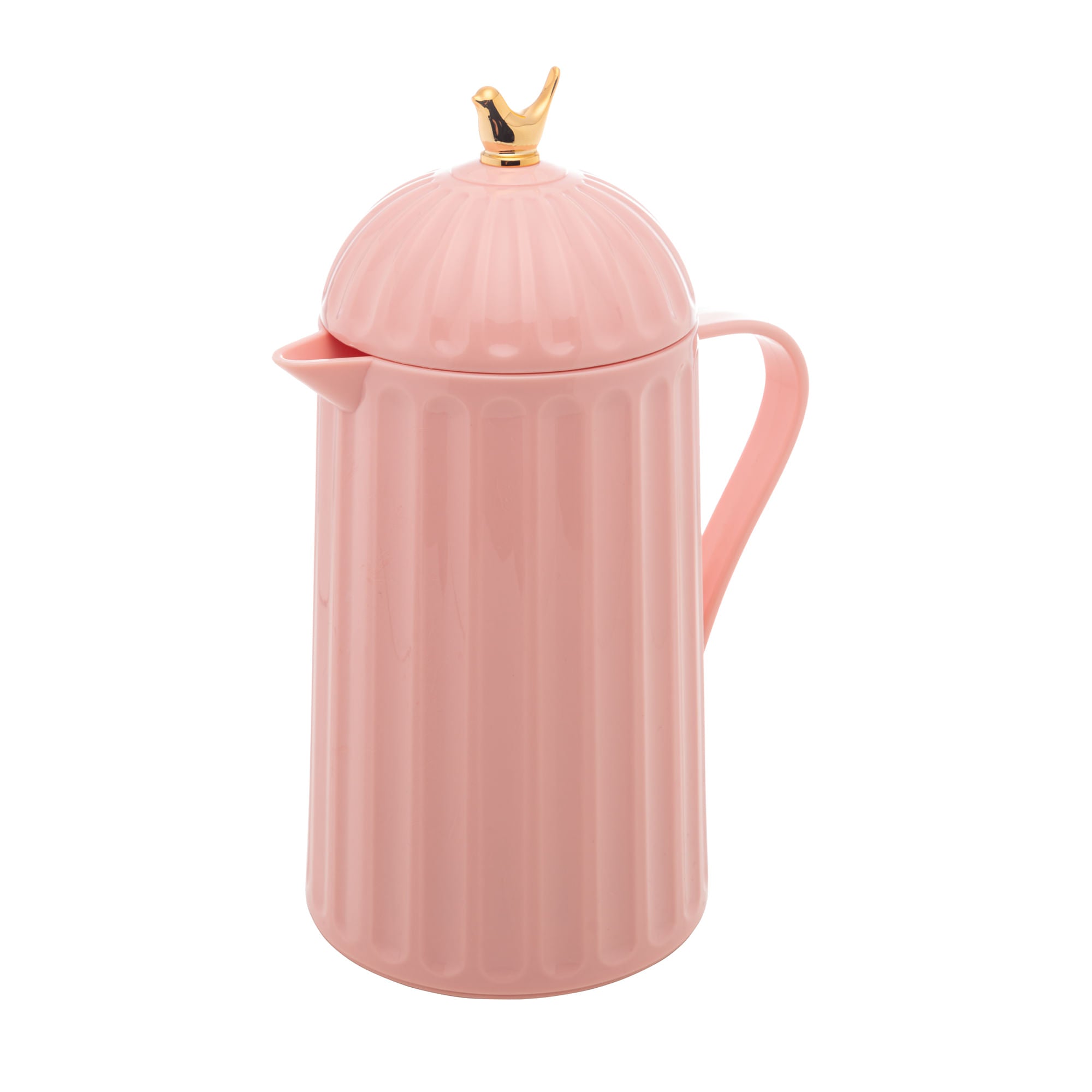 Garrafa Térmica de Plástico Bird Rosa 600ml - Ela Decora