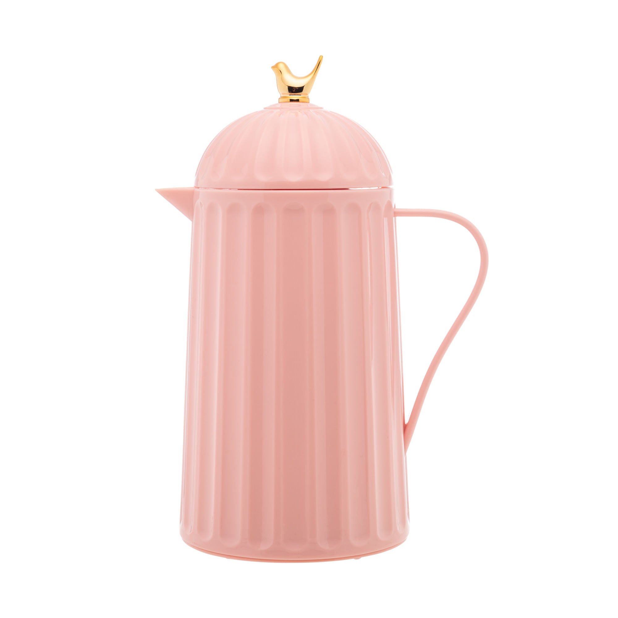 Garrafa Térmica de Plástico Bird Rosa 600ml - Ela Decora