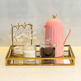 Garrafa Térmica de Plástico Bird Rosa 600ml - Ela Decora