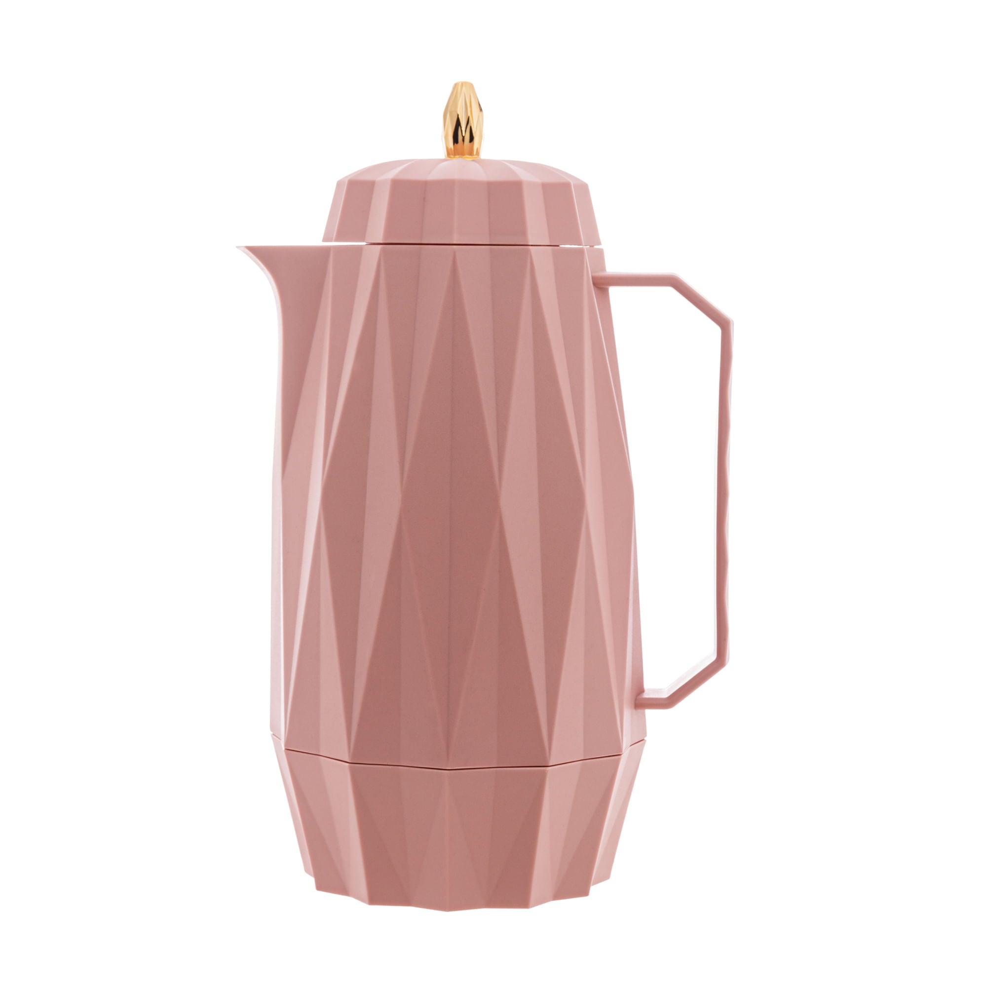 Garrafa Térmica de Plástico Diamond Rosa 1 Litro - Ela Decora