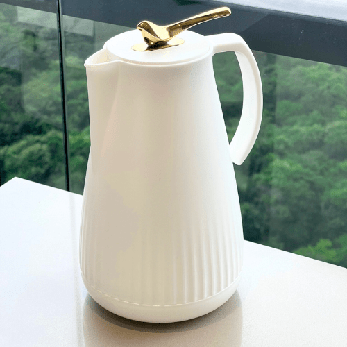 Garrafa Termica de Plástico New Bird Branca 1 Litro - Ela Decora