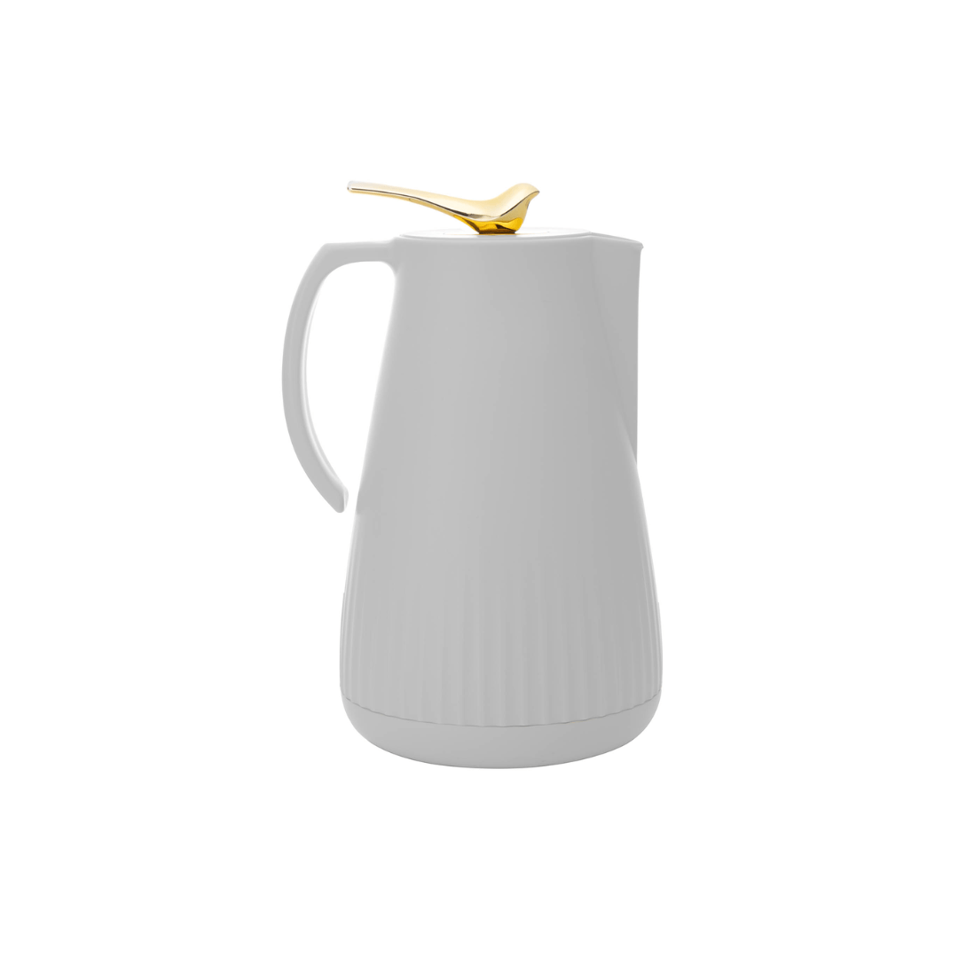 Garrafa Termica de Plástico New Bird Branca 1 Litro - Ela Decora