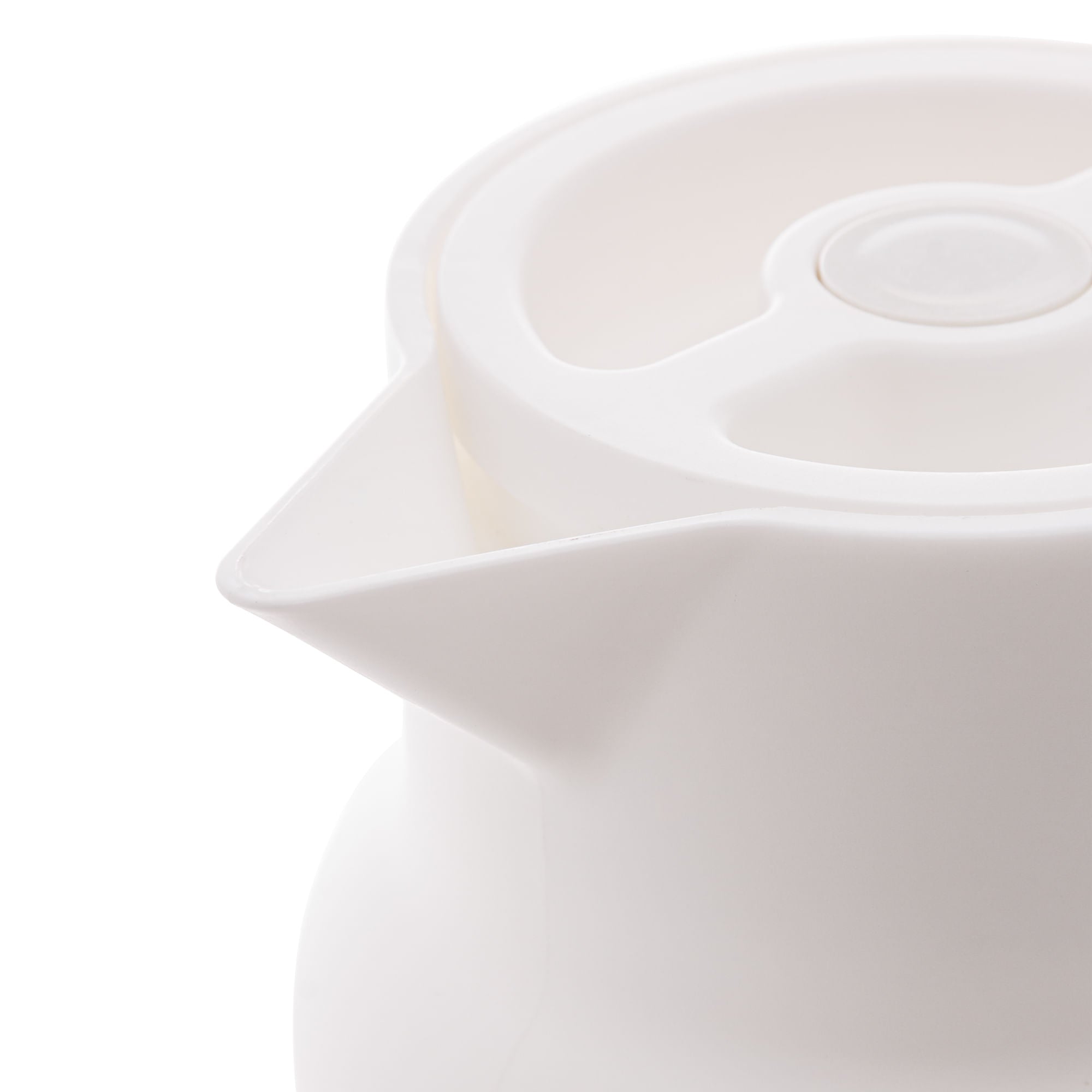 Garrafa Térmica de Plástico Organic Branco 1 Litro - Ela Decora