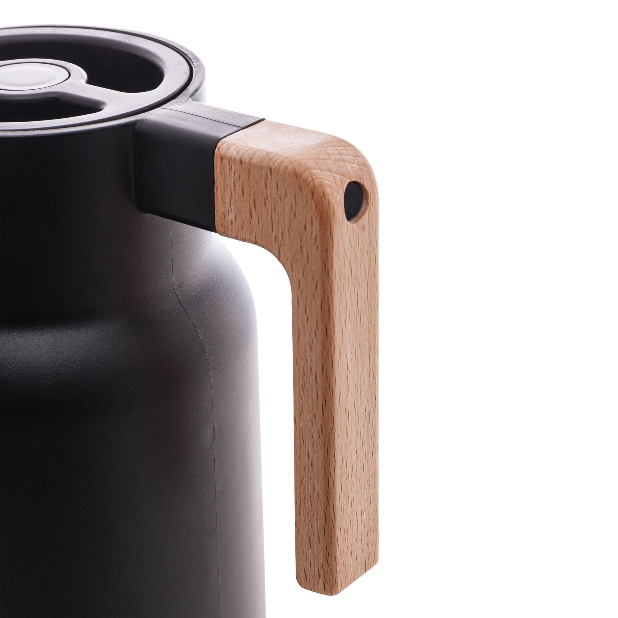 Garrafa Térmica de Plástico Organic Preta 1 Litro - Ela Decora