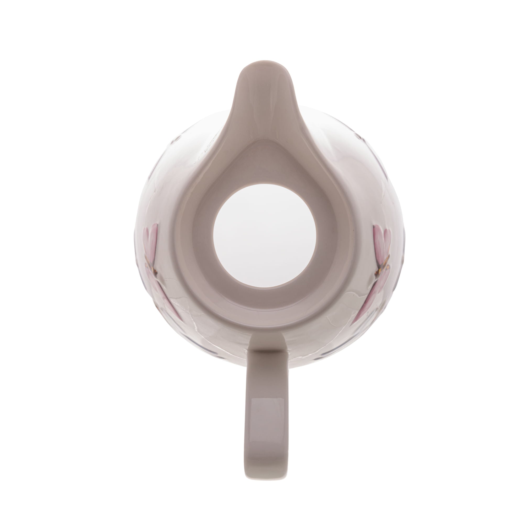 Garrafa Térmica Porcelana Borboletas Branca 900ml - Ela Decora