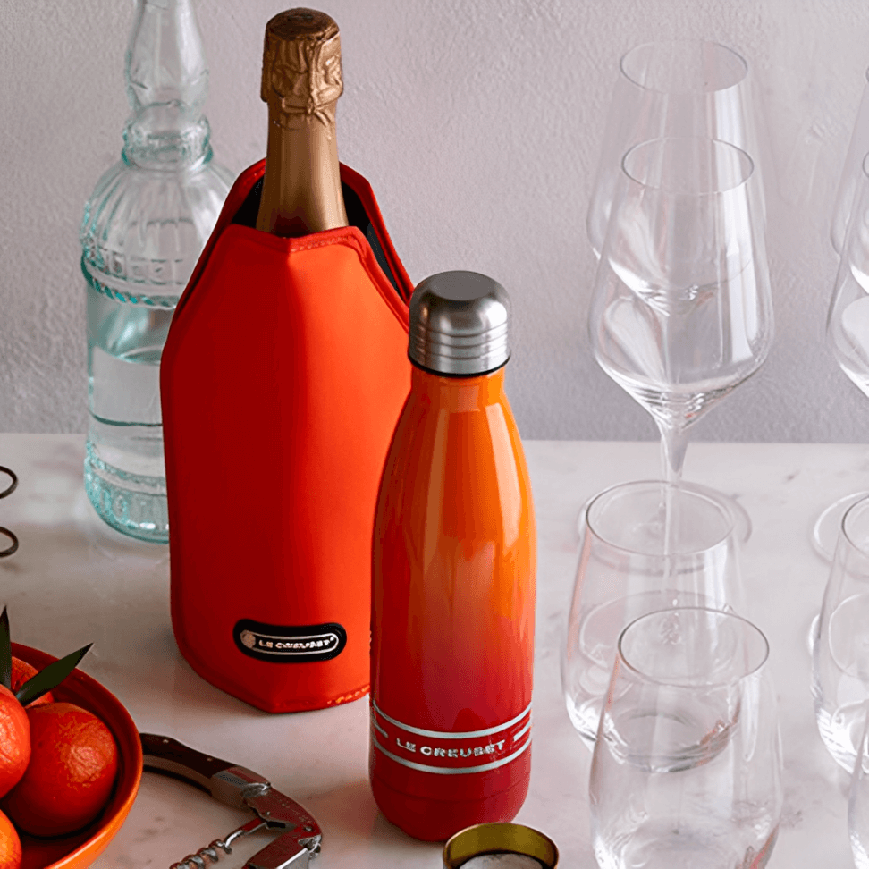 Garrafa de Hidratação em Aço Inox Laranja 500ml Le Creuset