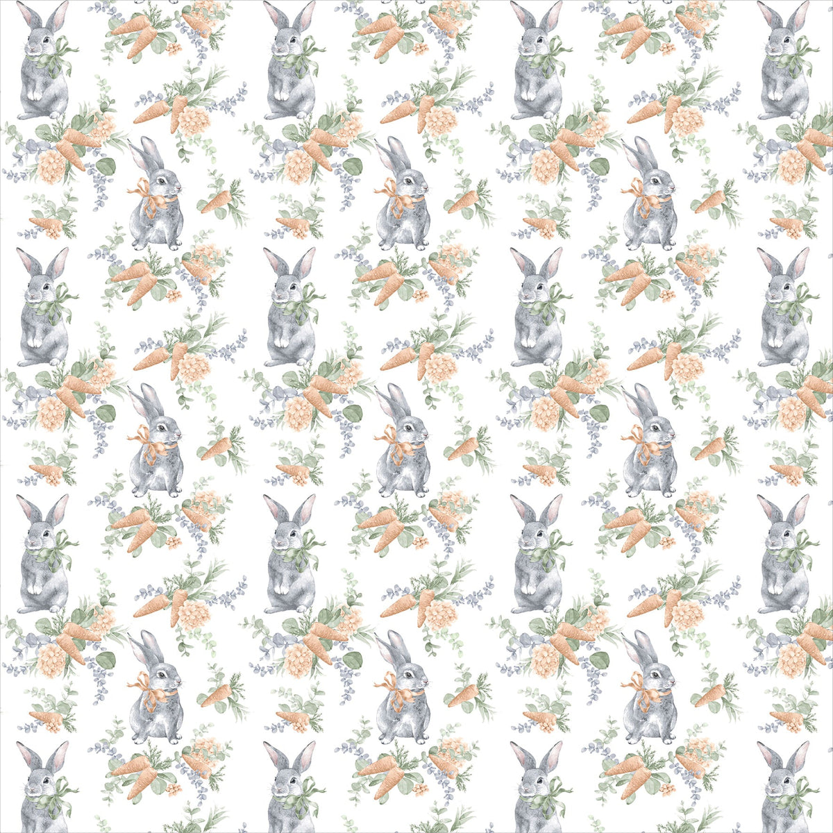 Guardanapo Estampado Laço Páscoa Coelho 45cm - Ela Decora