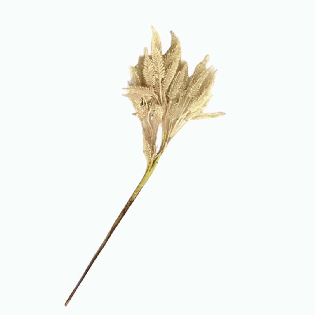 Haste de Trigo em Tecido Creme 70cm - Ela Decora