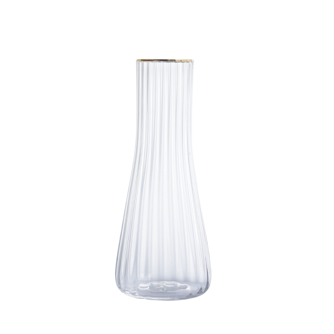 Jarra de Vidro com Borda de Ouro 1 Litro - Ela Decora