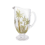 Jarra em Cristal de Chumbo Palm Tree Handpaint 1,5 Litros - Ela Decora
