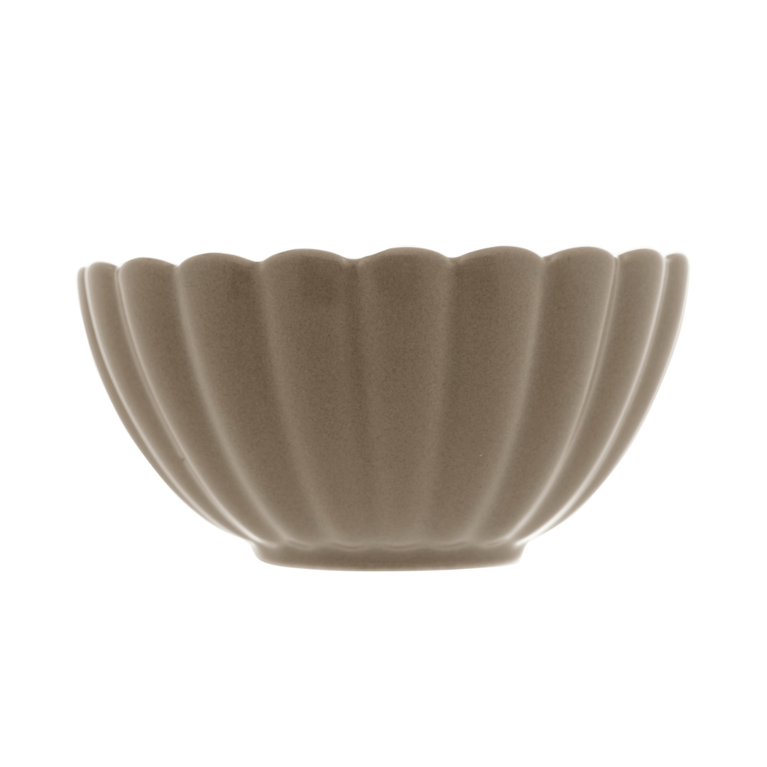 Jogo 2 Bowls em Porcelana Petala Areia Matt 12cm - Ela Decora