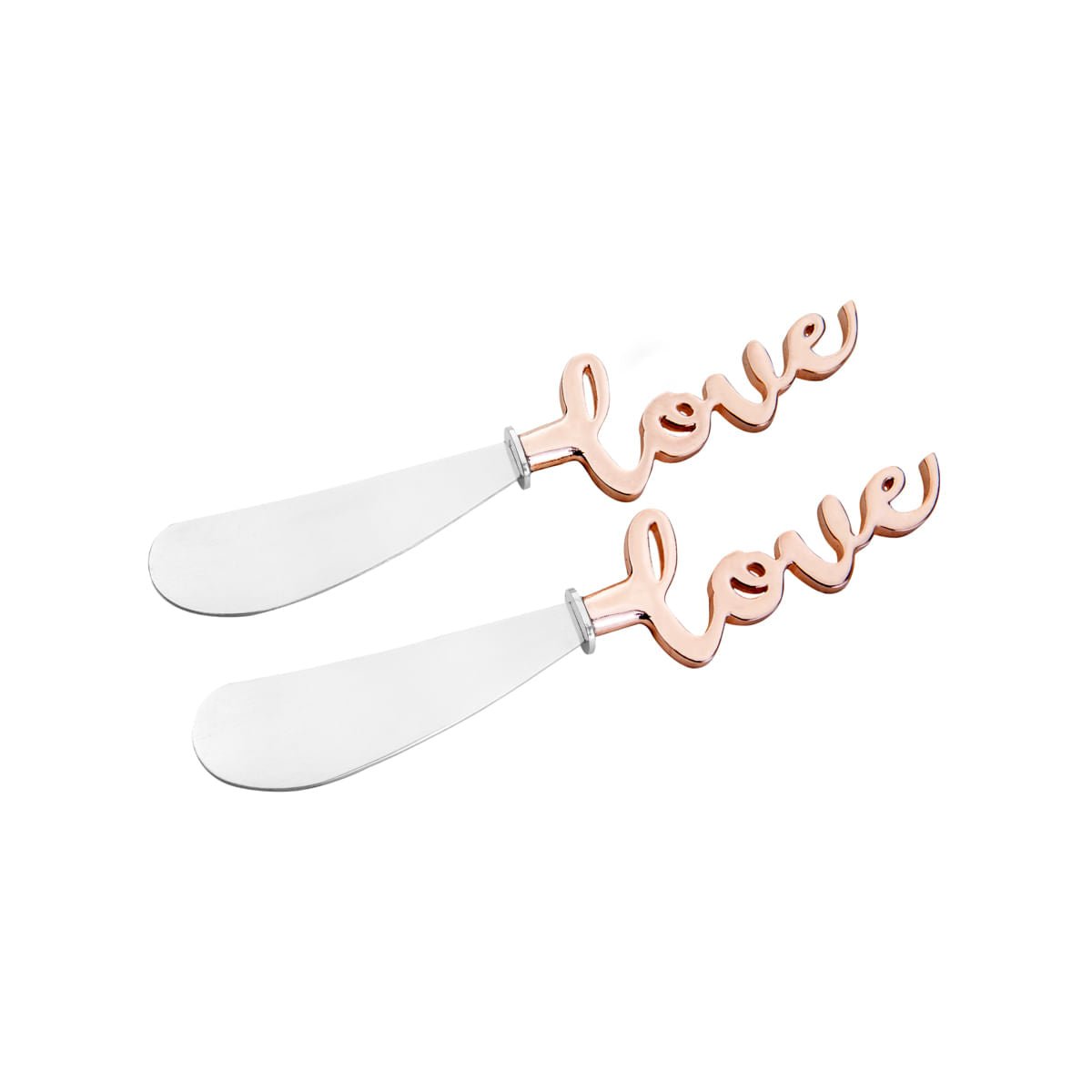 Jogo 2 Espátulas Love Zamac 13cm - Ela Decora
