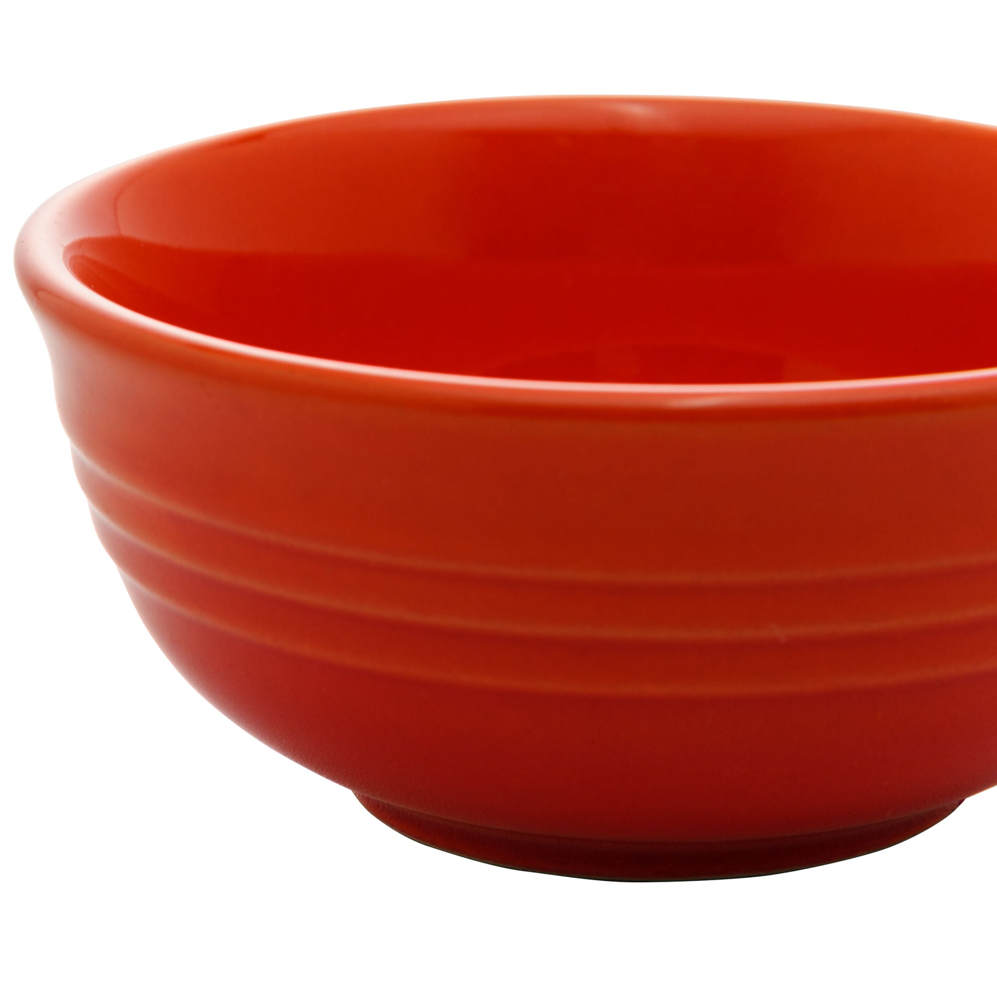 Jogo 2 Mini Bowls de Cerâmica Retrô Laranja 10cm - Ela Decora
