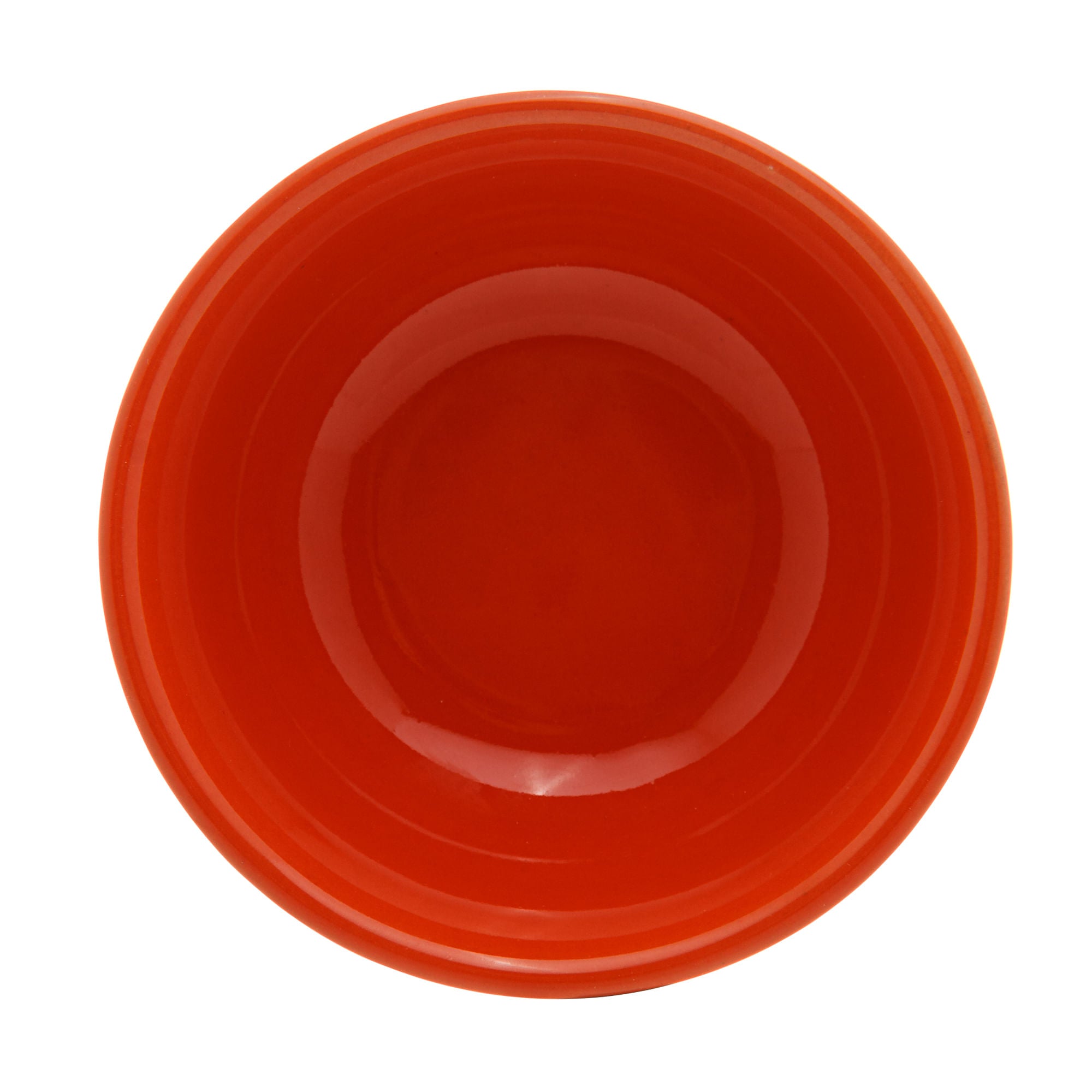 Jogo 2 Mini Bowls de Cerâmica Retrô Laranja 10cm - Ela Decora
