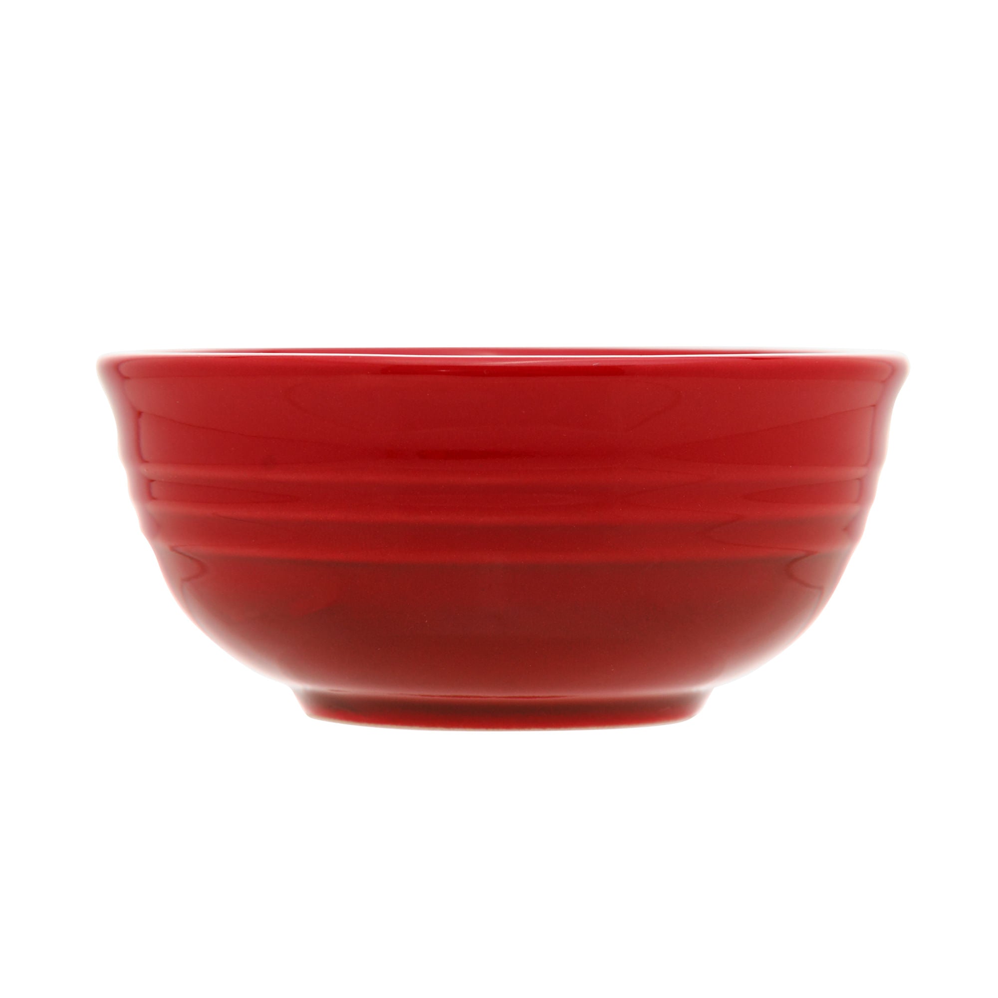 Jogo 2 Mini Bowls de Cerâmica Retrô Vermelho 10cm - Ela Decora