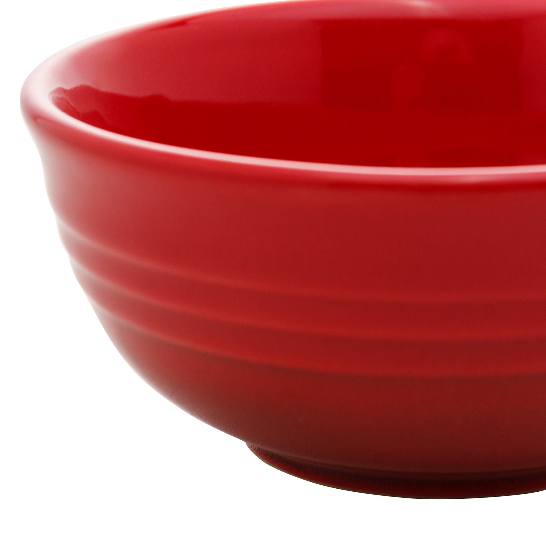 Jogo 2 Mini Bowls de Cerâmica Retrô Vermelho 10cm - Ela Decora