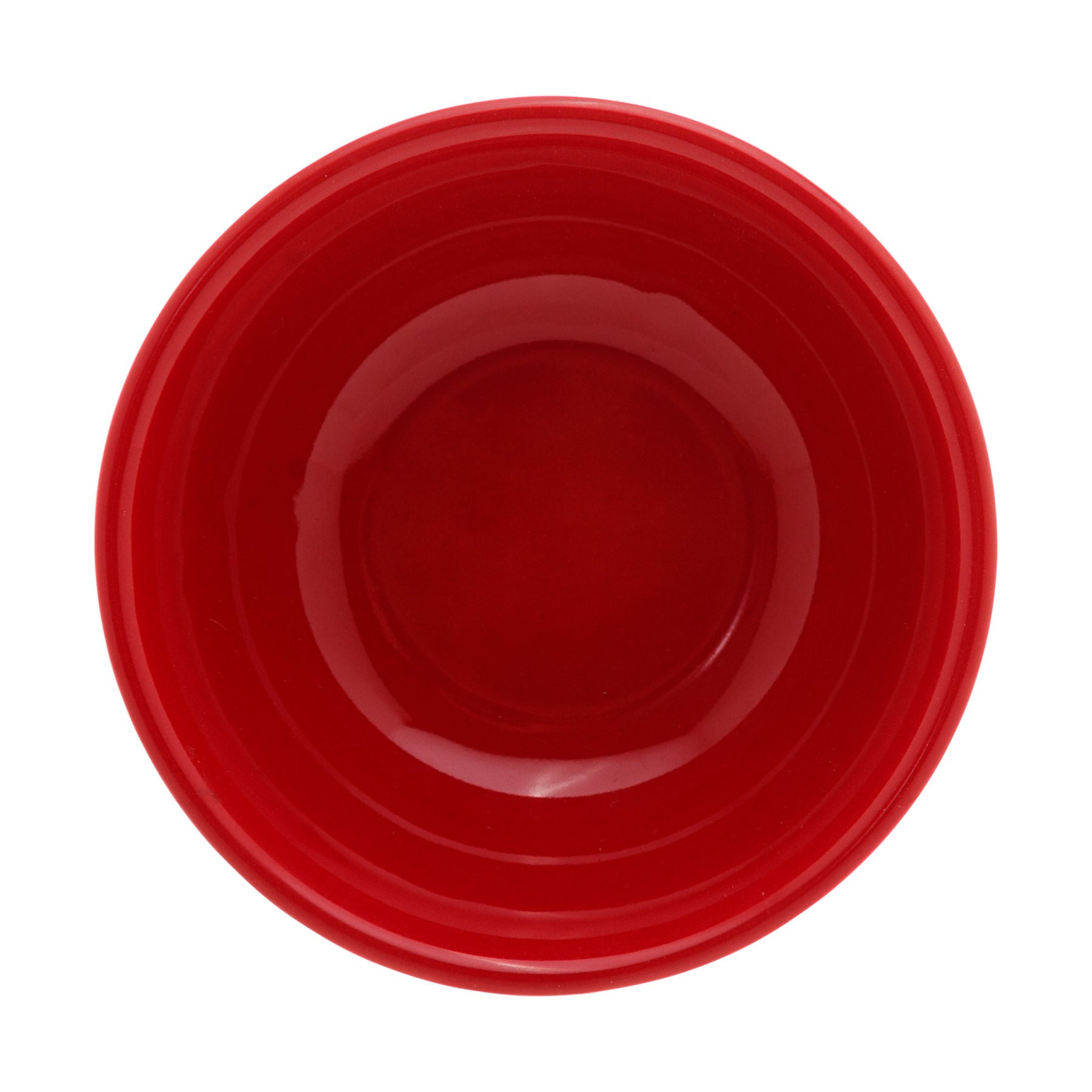 Jogo 2 Mini Bowls de Cerâmica Retrô Vermelho 10cm - Ela Decora