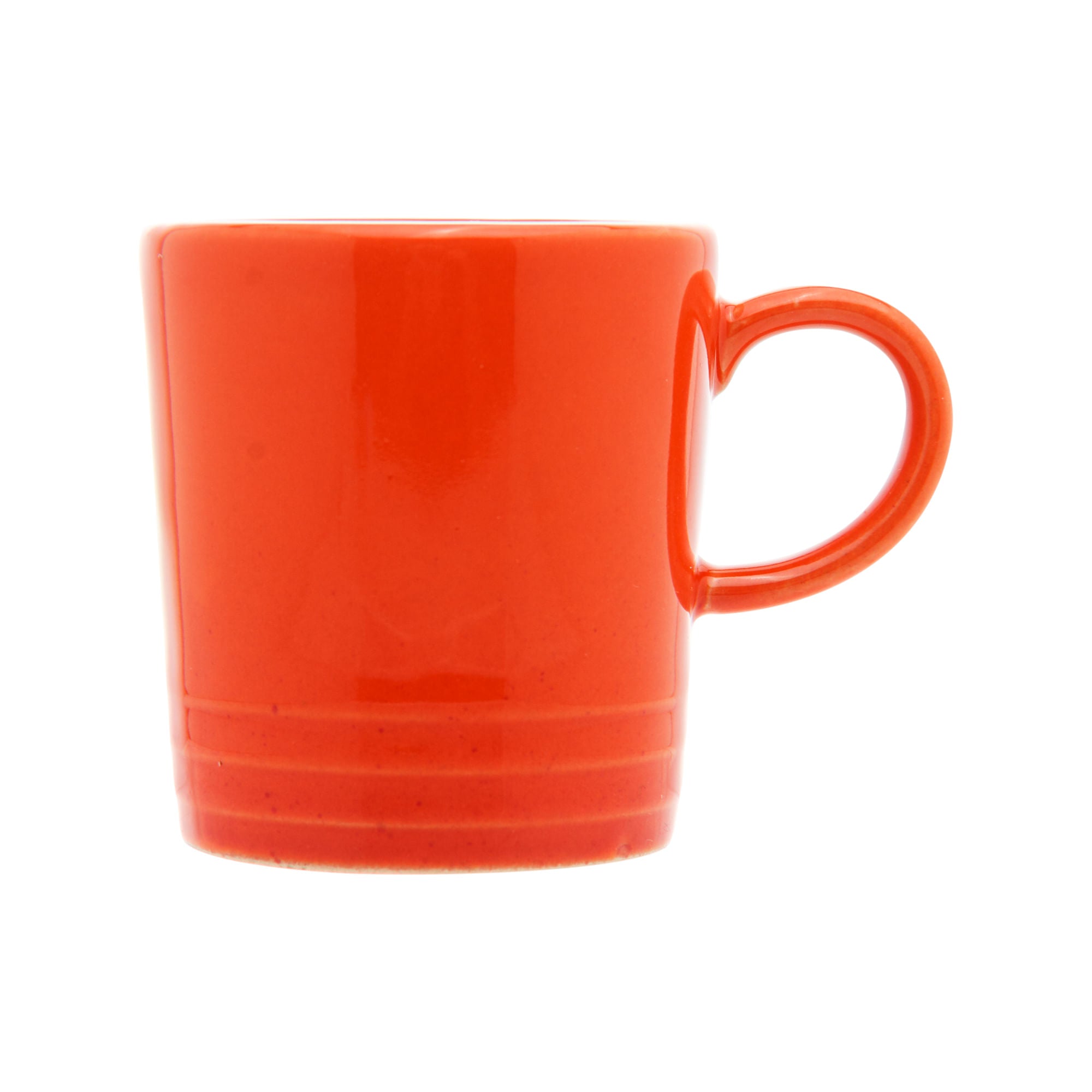 Jogo 2 Xícaras de Café Cerâmica Retrô Laranja 100ml - Ela Decora