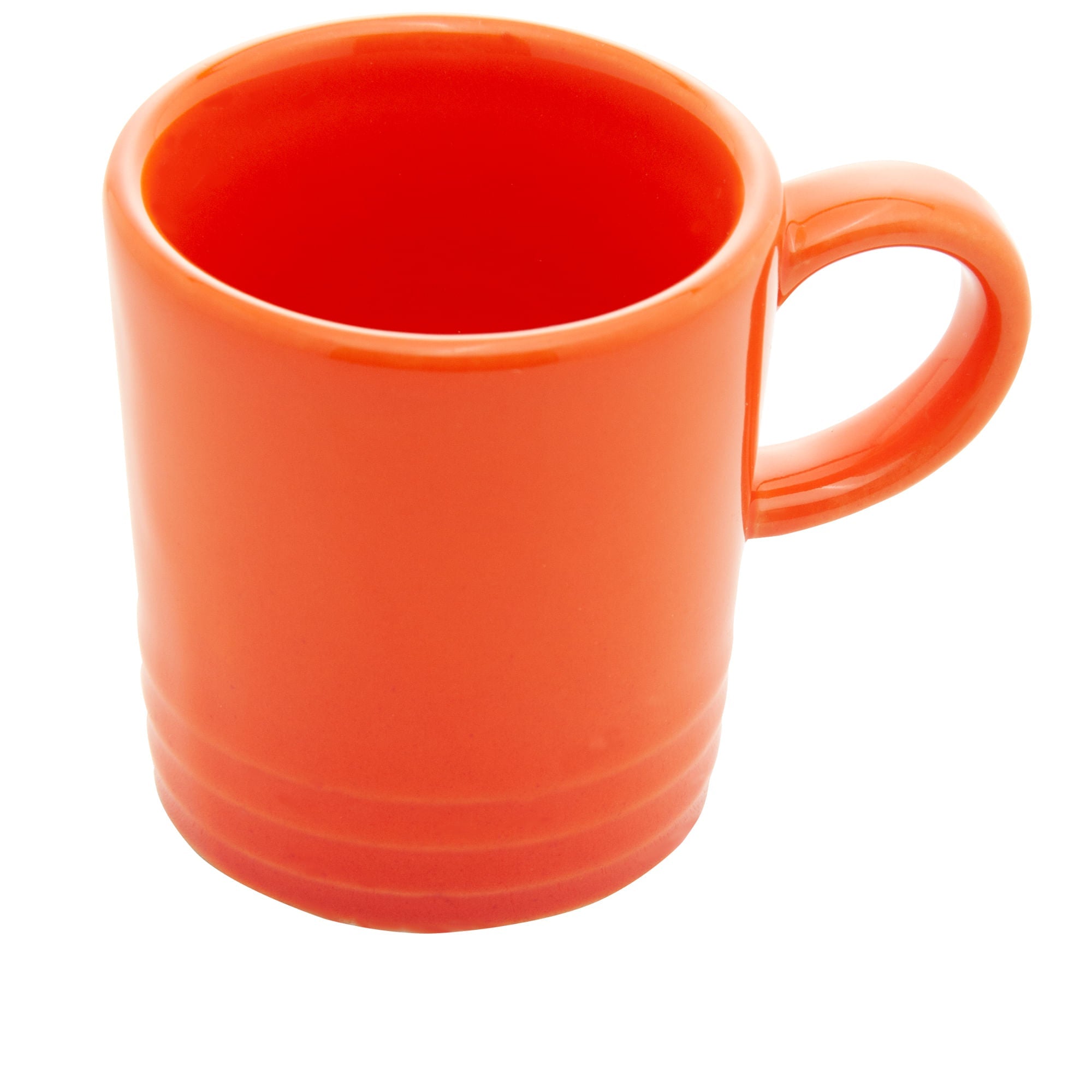 Jogo 2 Xícaras de Café Cerâmica Retrô Laranja 100ml - Ela Decora