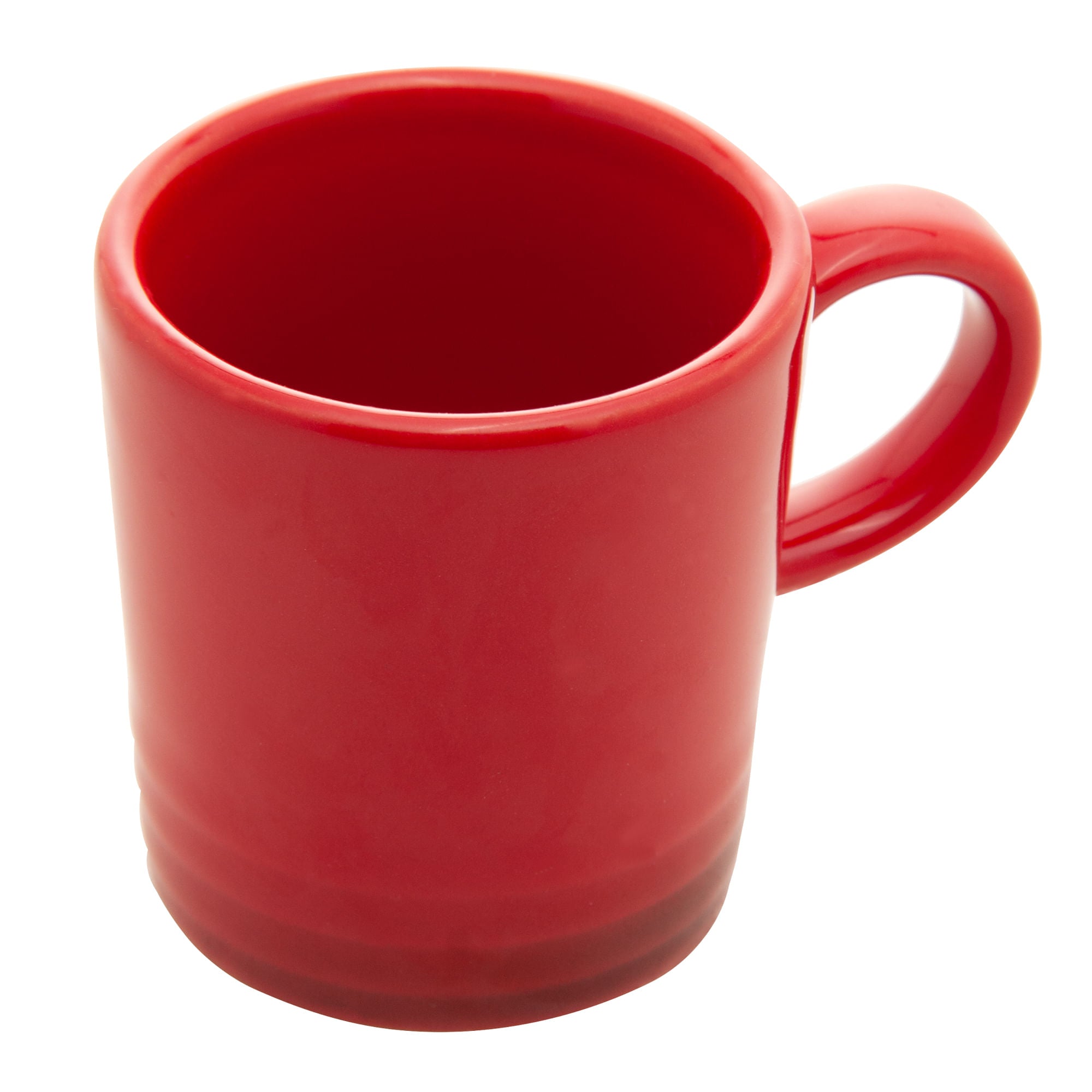 Jogo 2 Xícaras de Café Cerâmica Retrô Vermelha 100ml - Ela Decora