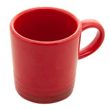 Jogo 2 Xícaras de Café Cerâmica Retrô Vermelha 100ml - Ela Decora