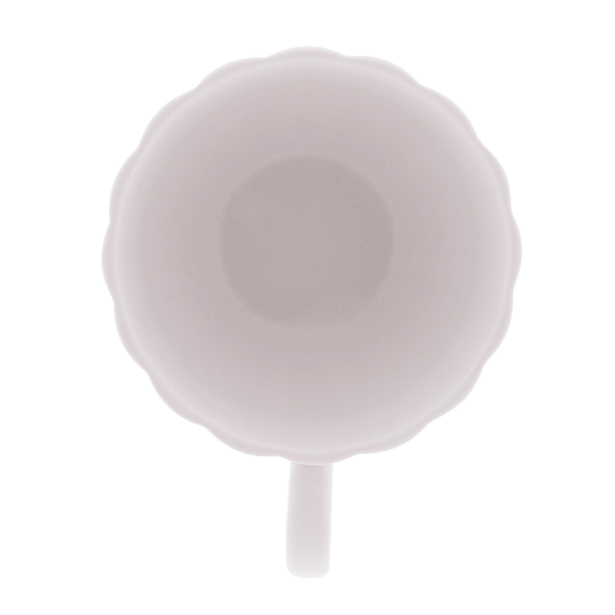 Jogo 2 Xicaras de Chá Porcelana com Pires Petala Branco 160ml - Ela Decora